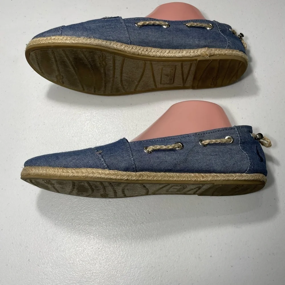 Nautica Blue Espadrille Boats Shoes Flats Size 10 SB-95